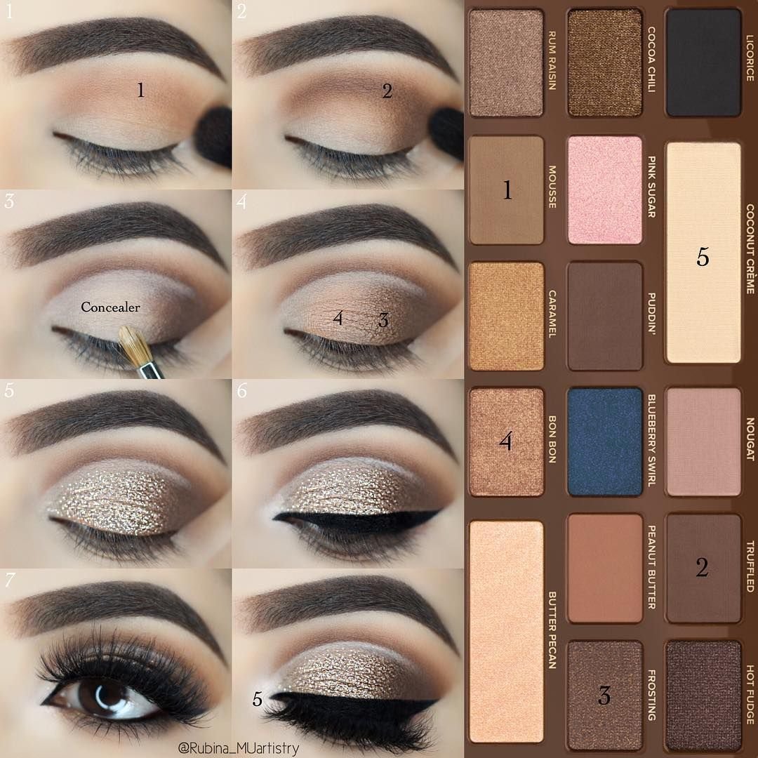 Коричневый макияж