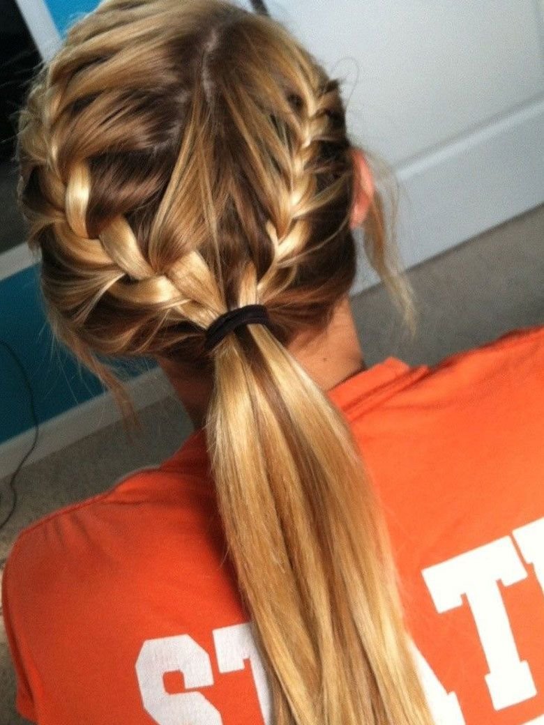 Спортивный стиль прически