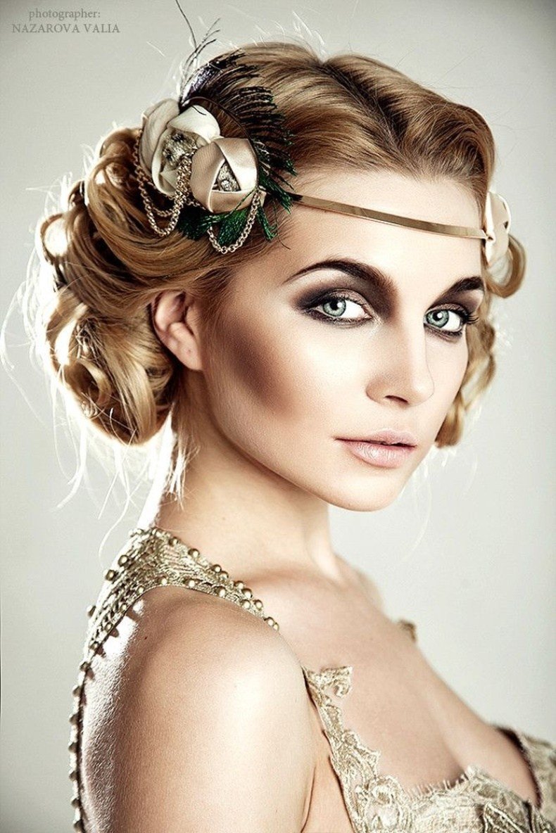 Прическа на вечеринку Гэтсби