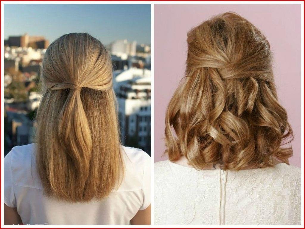 Варианты закалывания волос средней длины