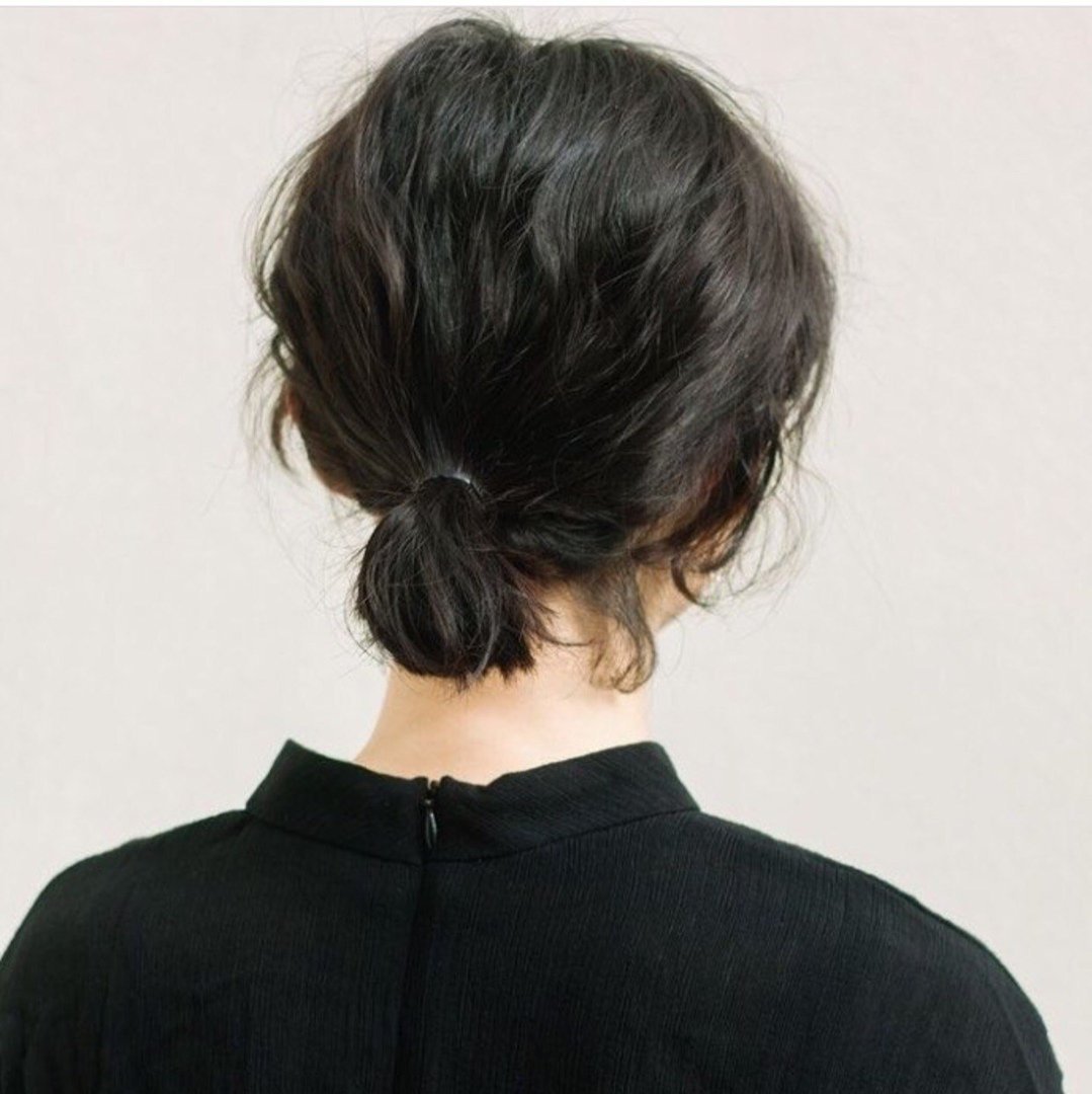 Короткие волосы со спины