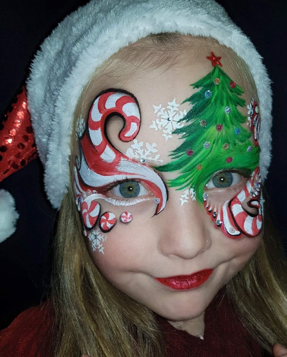 Детский макияж на новый год