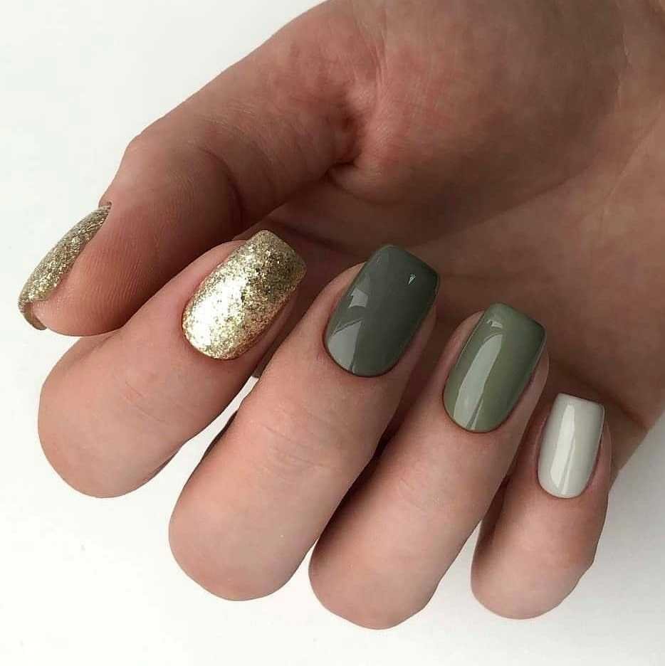 Маникюр хаки