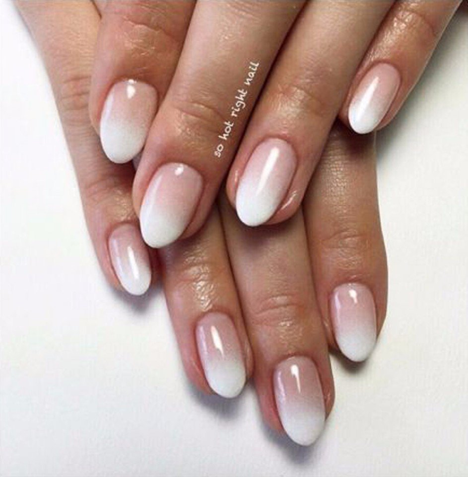 Маникюр френч градиент