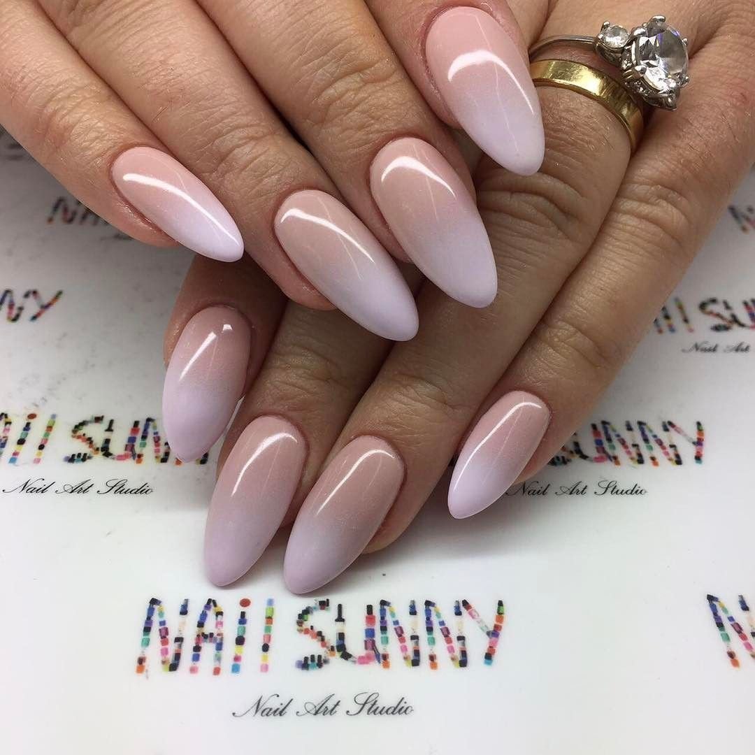 Маникюр градиент нюдовый