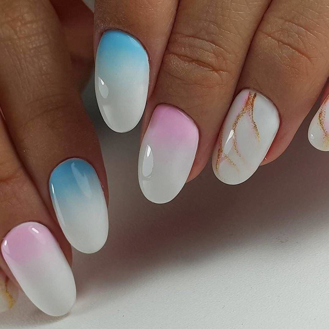 Нежный маникюр омбре градиент