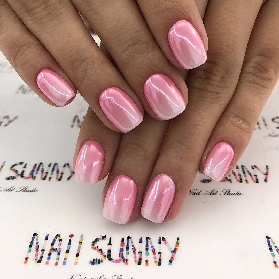 Маникюр кошачий глаз светлые тона