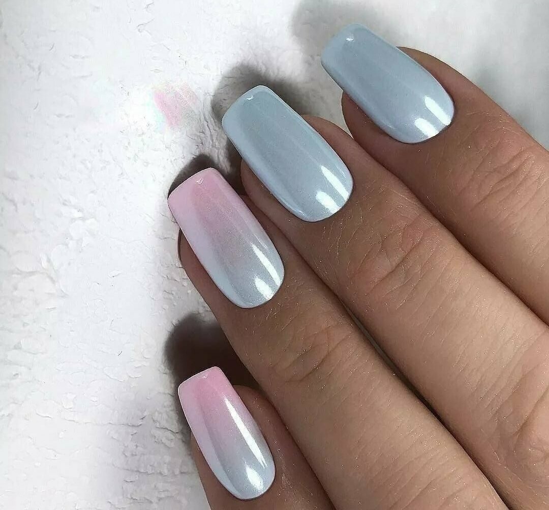 Маникюр цвета пудры