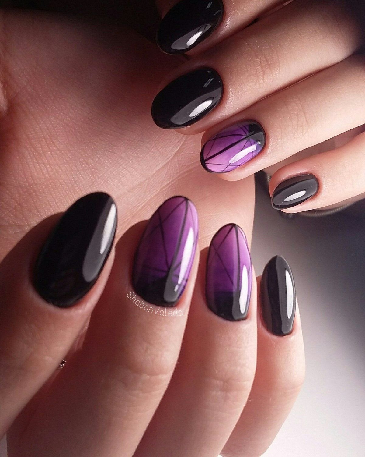 Дизайн ногтей омбре