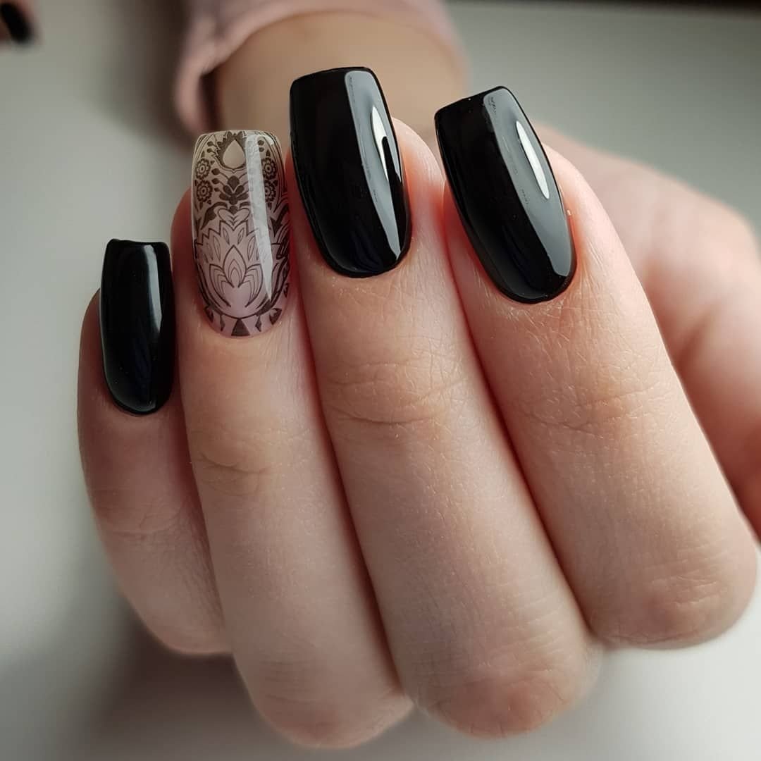 Ногти строгие красивые