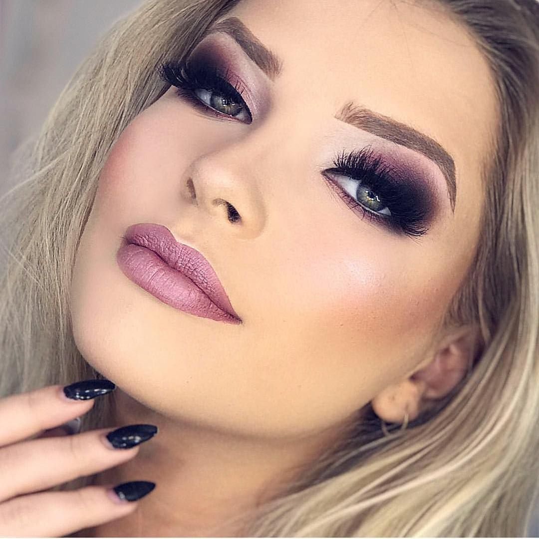 Мейкап для карих глаз блондинок