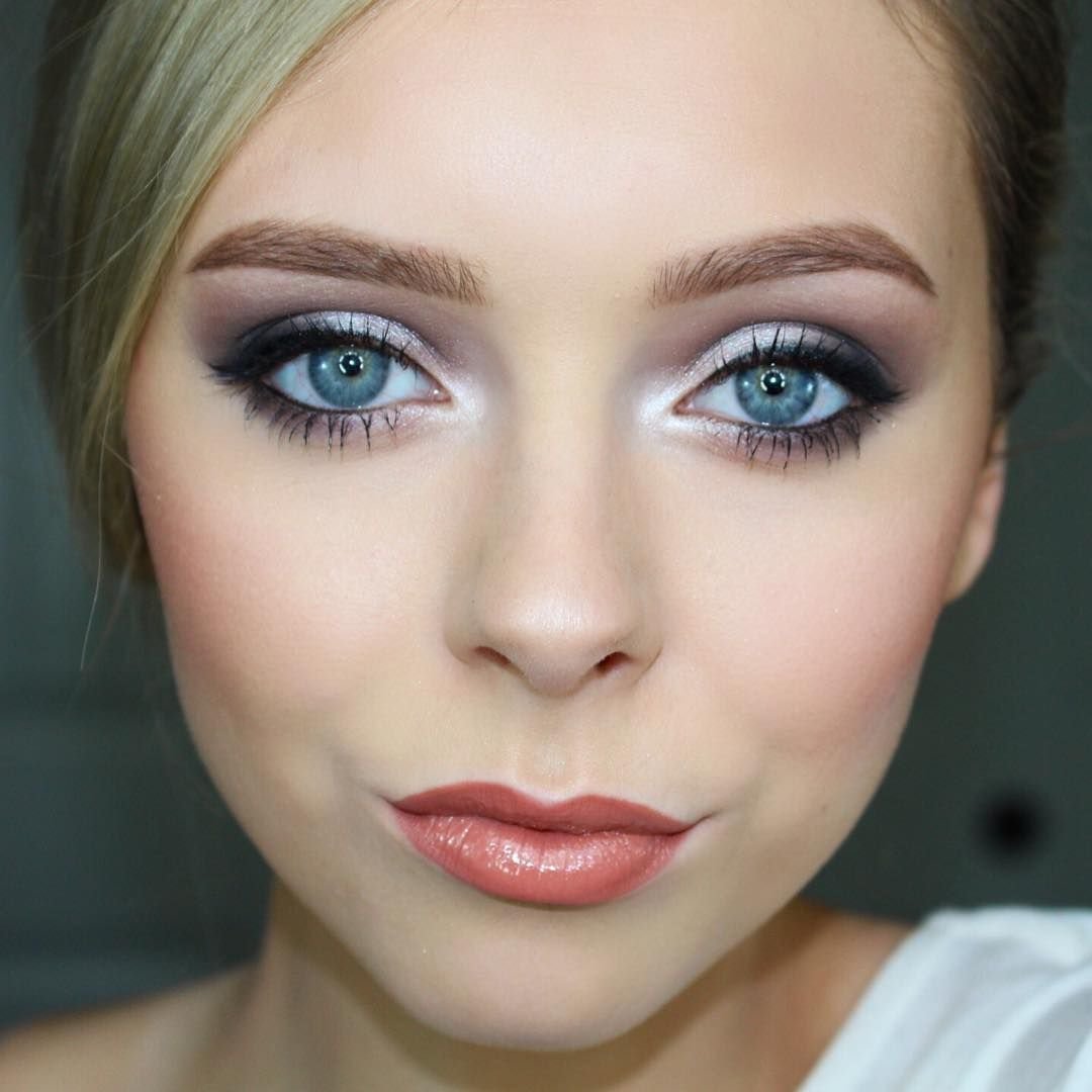 Макияж для голубых глаз