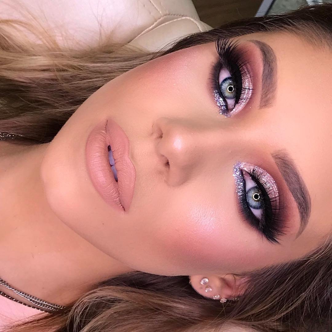 Макияж для голубых глаз