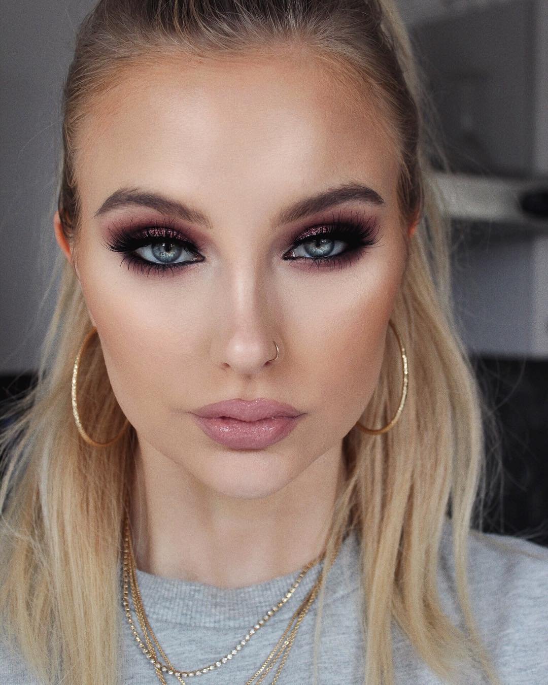 Смоки айс для голубых глаз