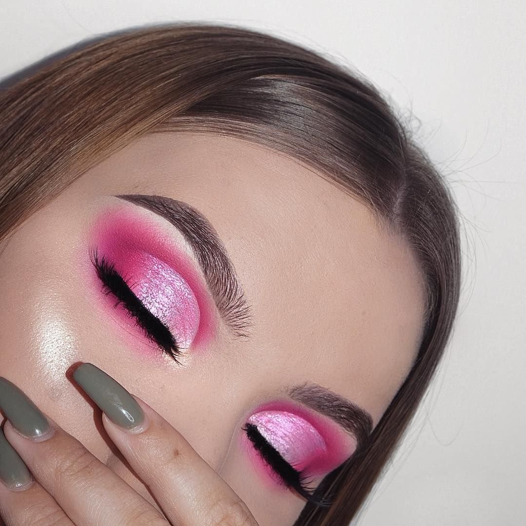 Идеи розового макияжа