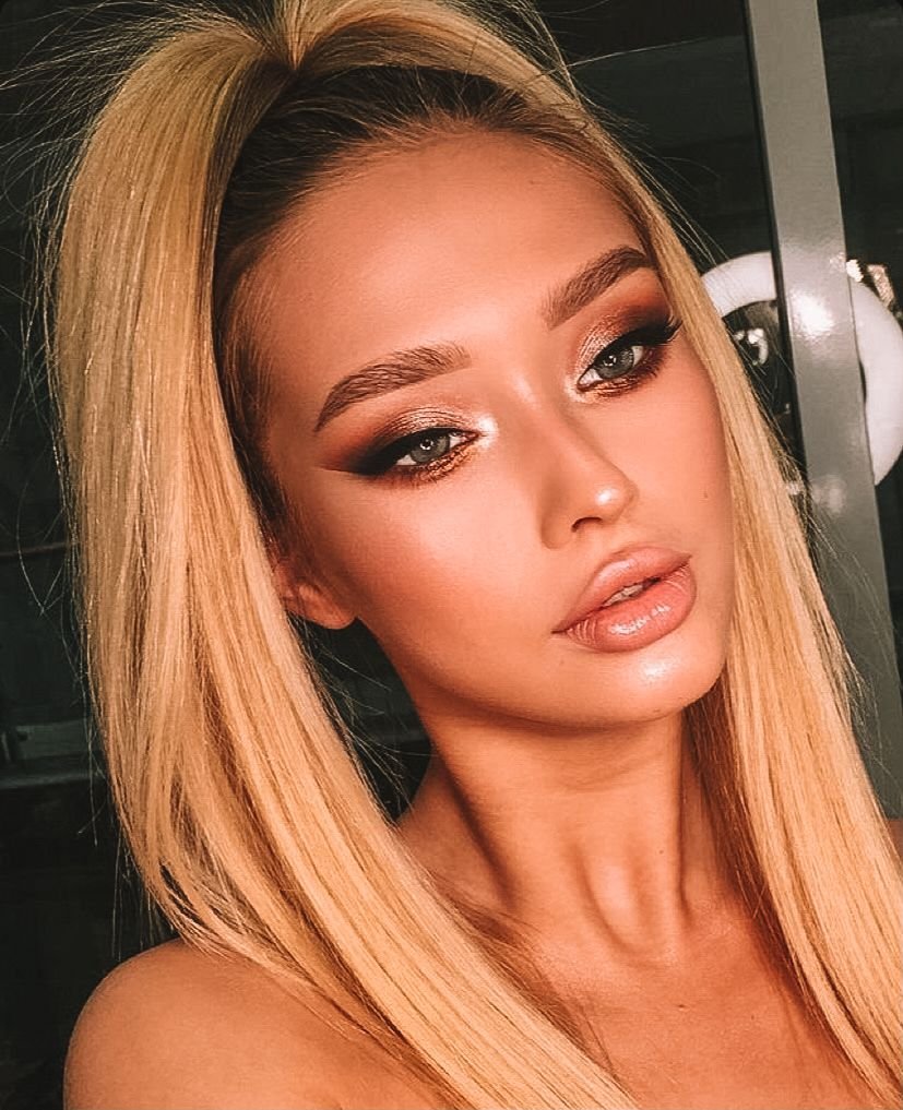 Макияж нюдовый Смоки