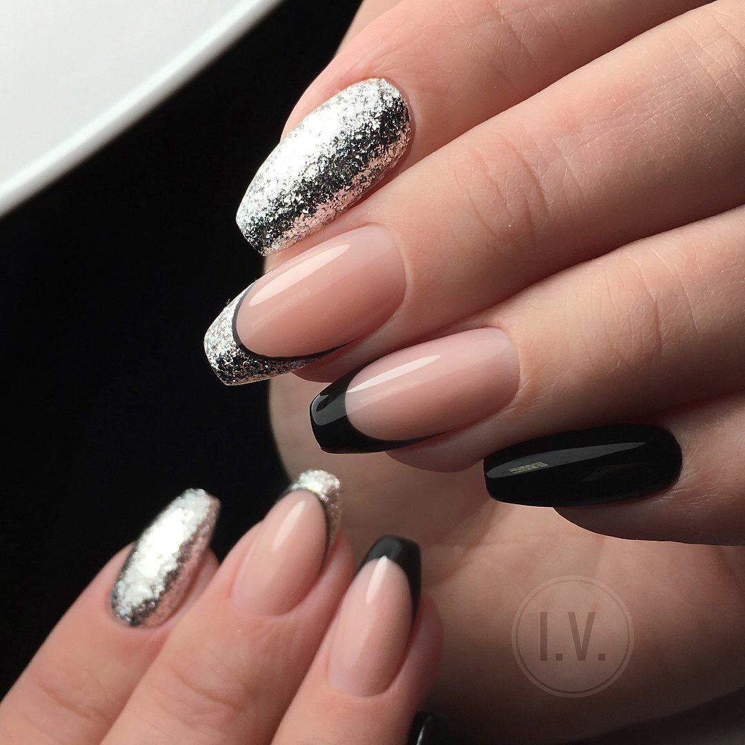 Серебристый френч на миндалевидных