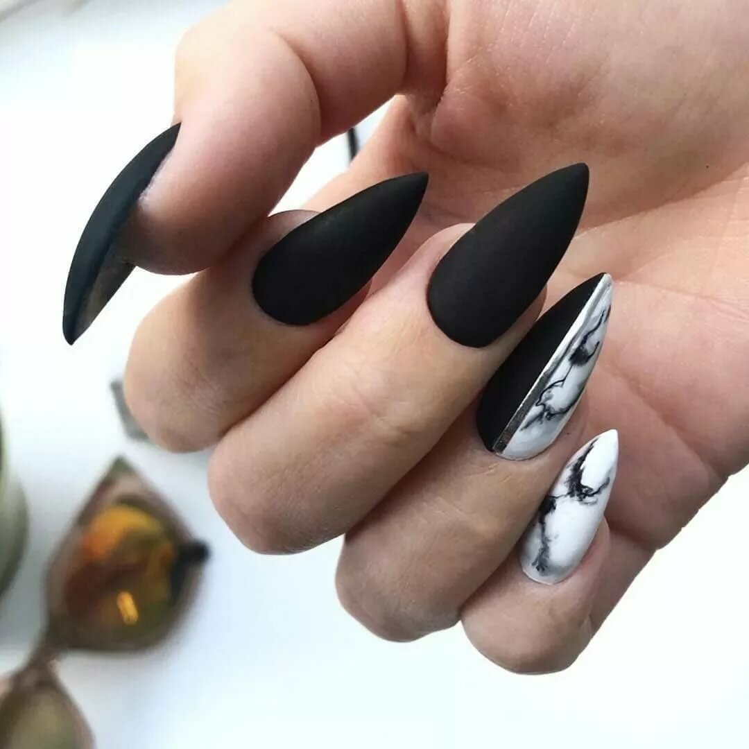 Матовые, стилет, миндаль