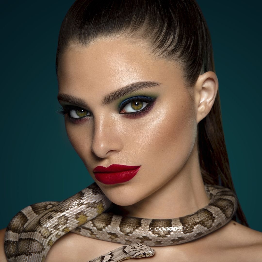 Макияж под ящерицу