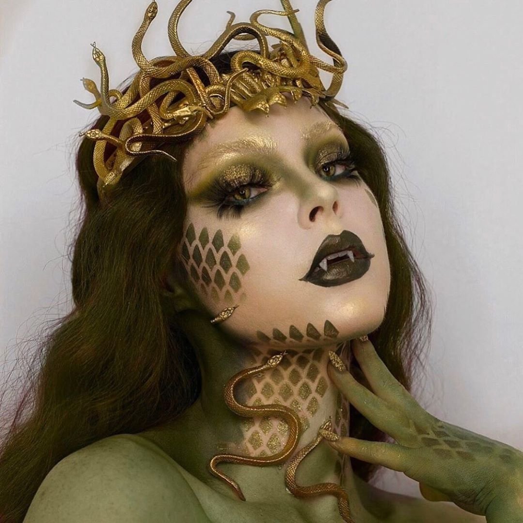 Медуза Горгона грим