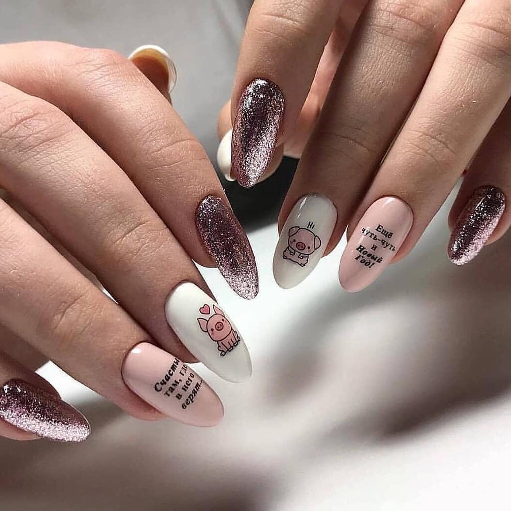 Маникюр на длинные е ОГТИ