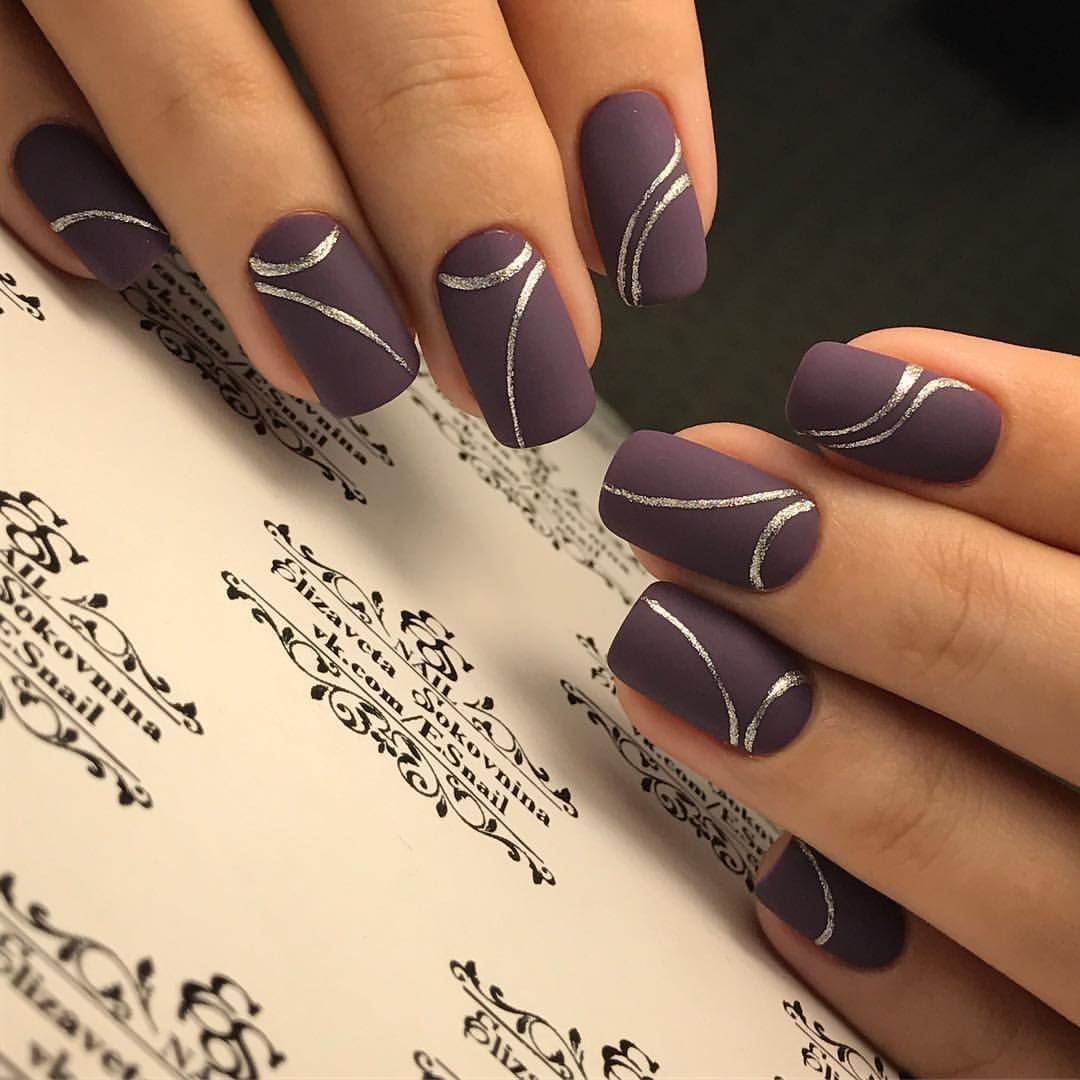 Маникюр однотонное покрытие