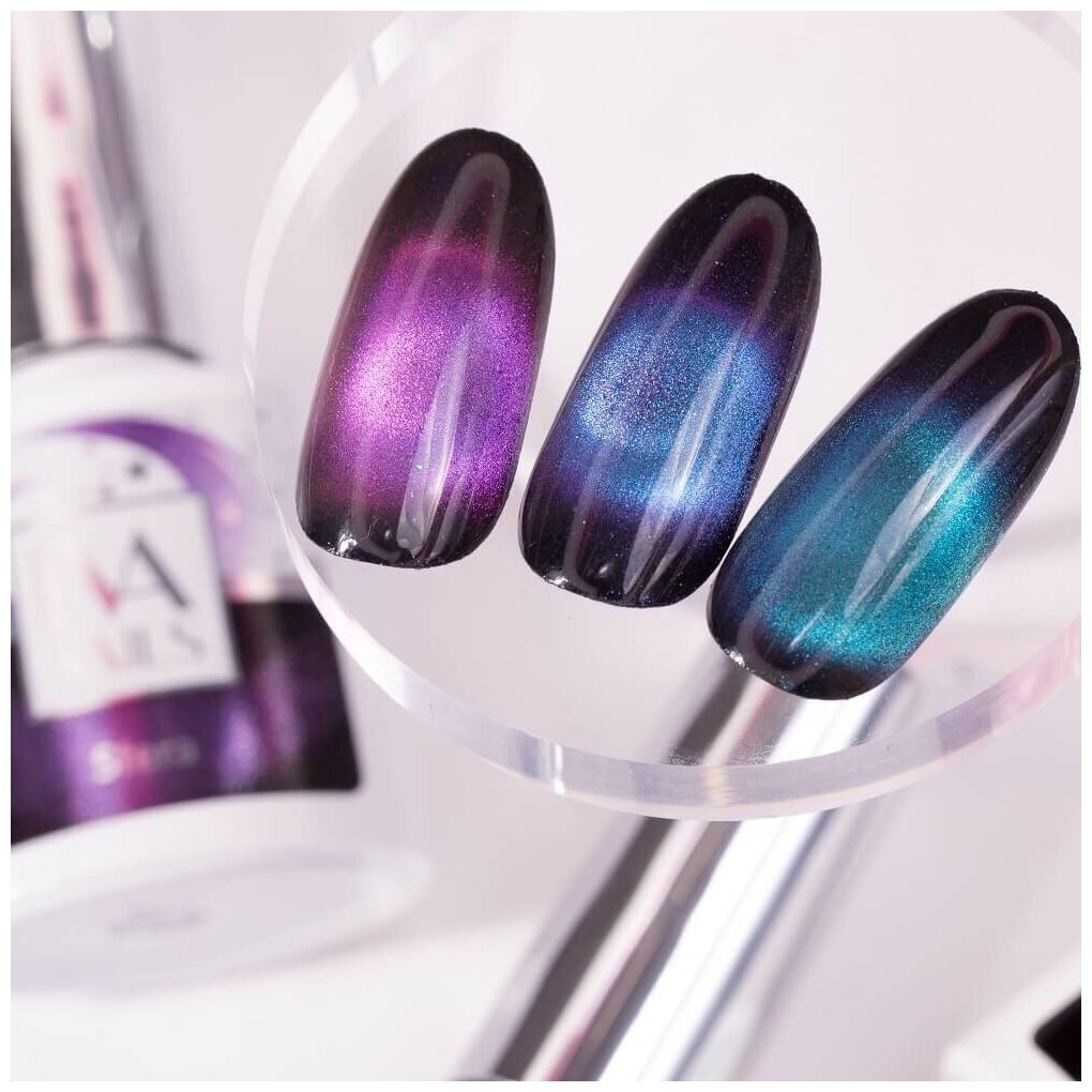 Лак кошачий глаз изумрудный