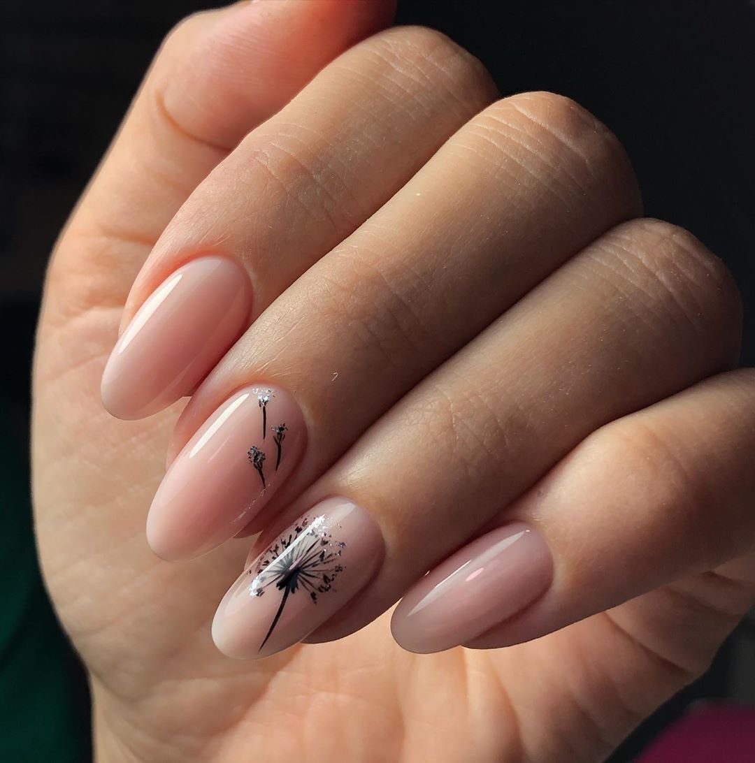 Френч омбре миндаль