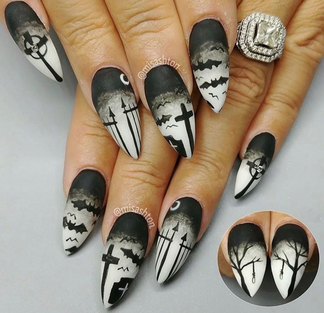 Ногти черепа мужские