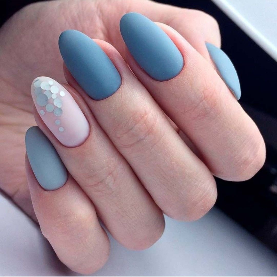 Мраморные ногти миндаль 2022