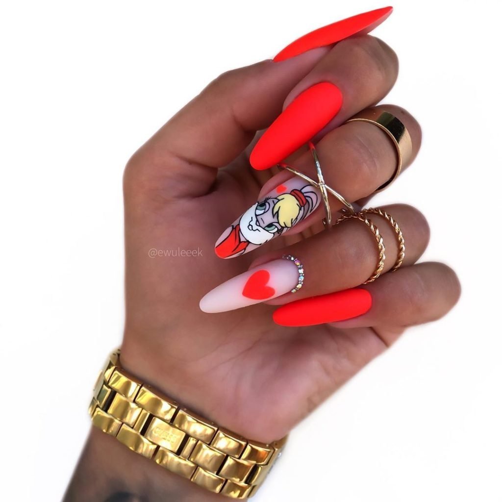 Креативный маникюр на длинные ногти