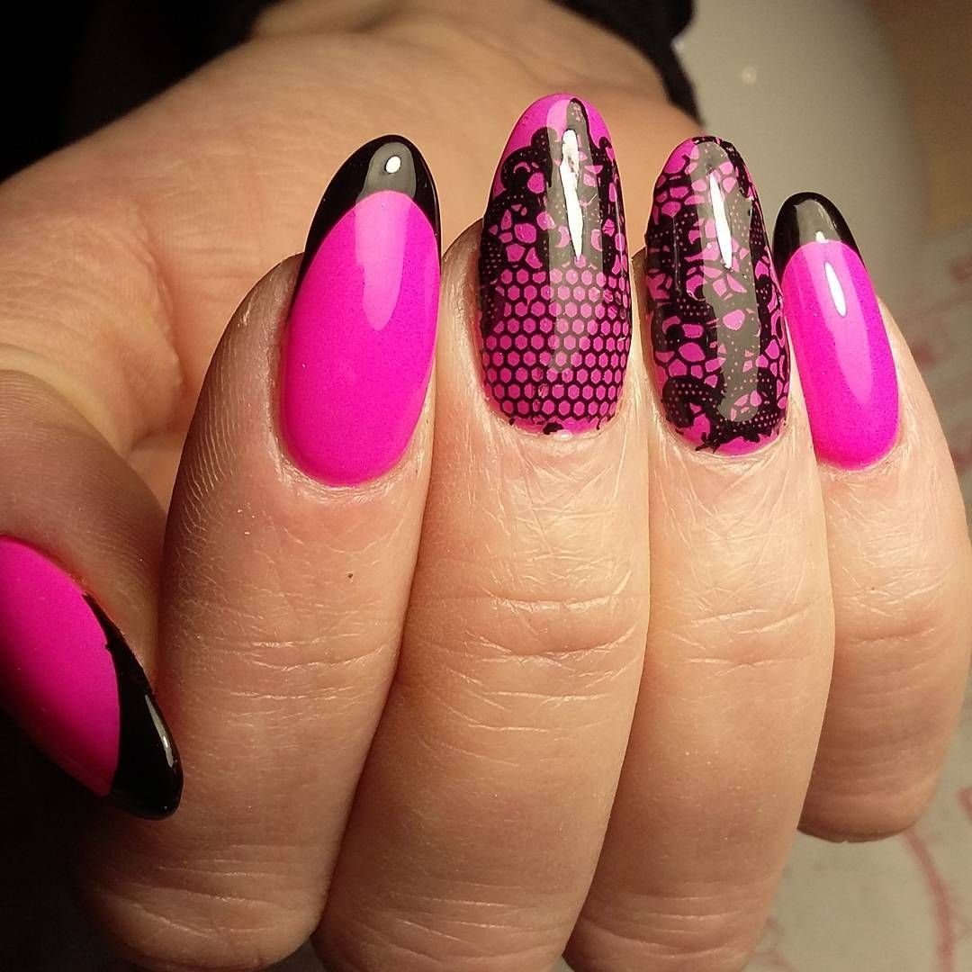 Ногти фуксия 2022