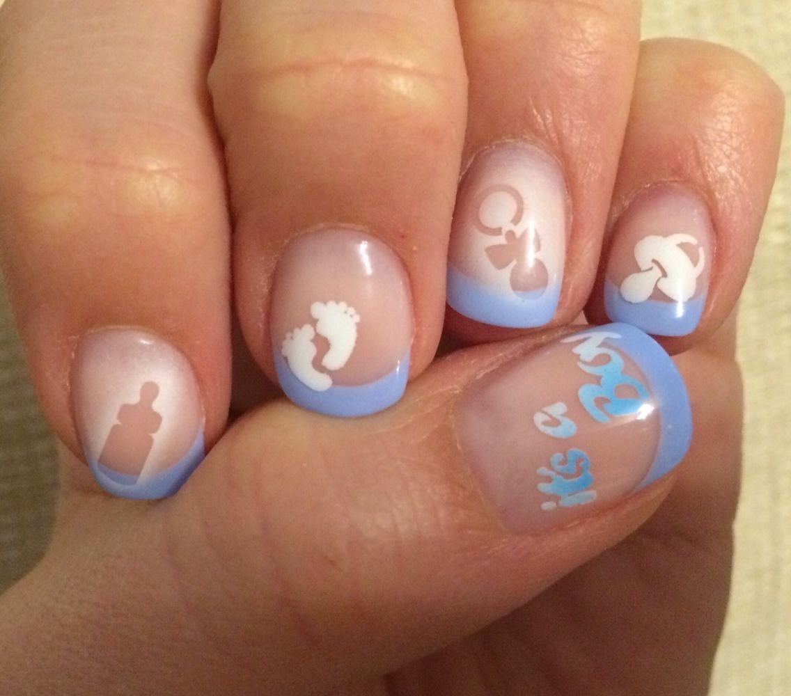 Дизайн ногтей рождение ребенка