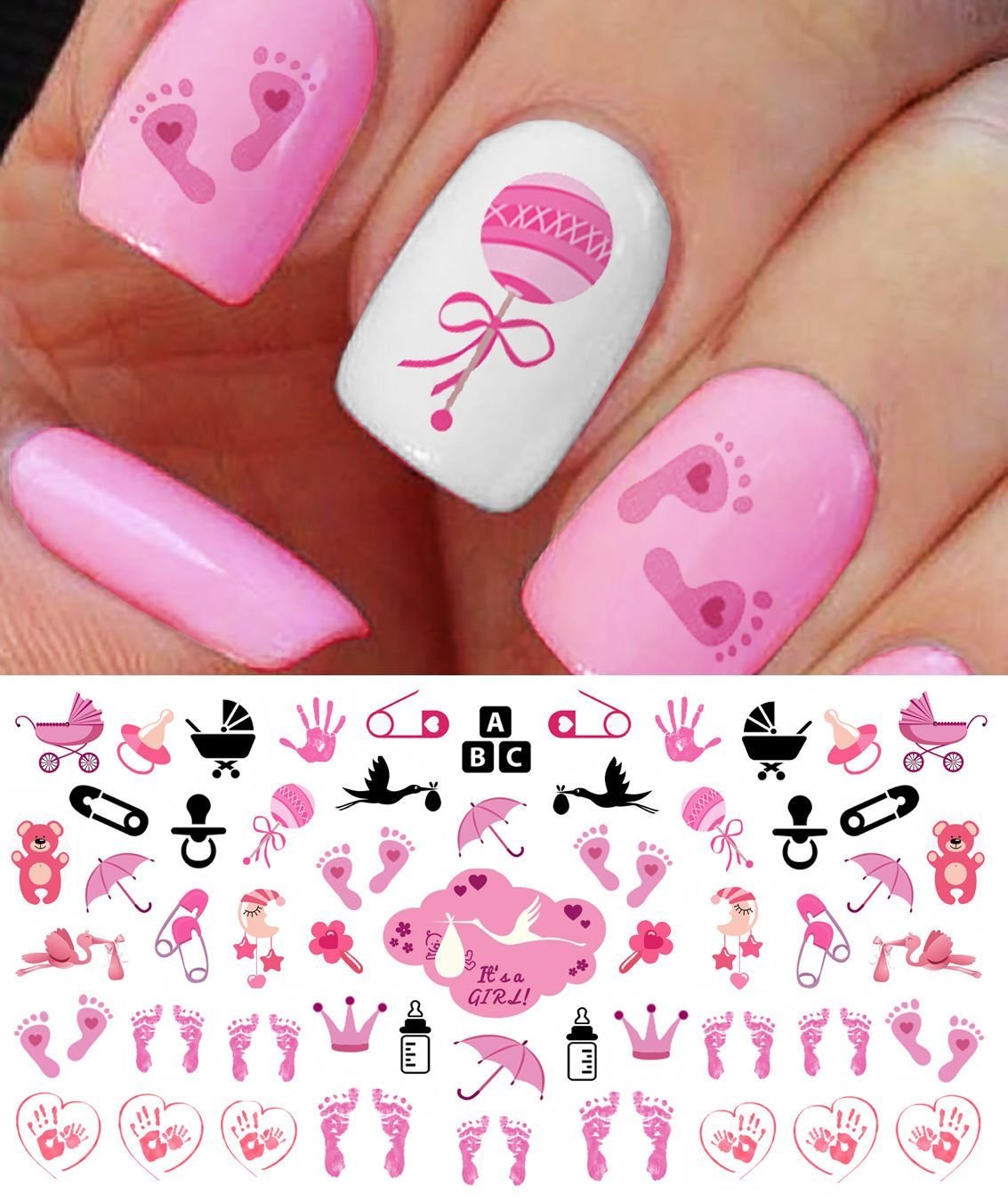 Дизайн ногтей рождение ребенка
