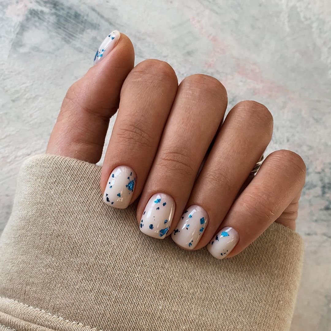 Маникюр на короткие ногти милые