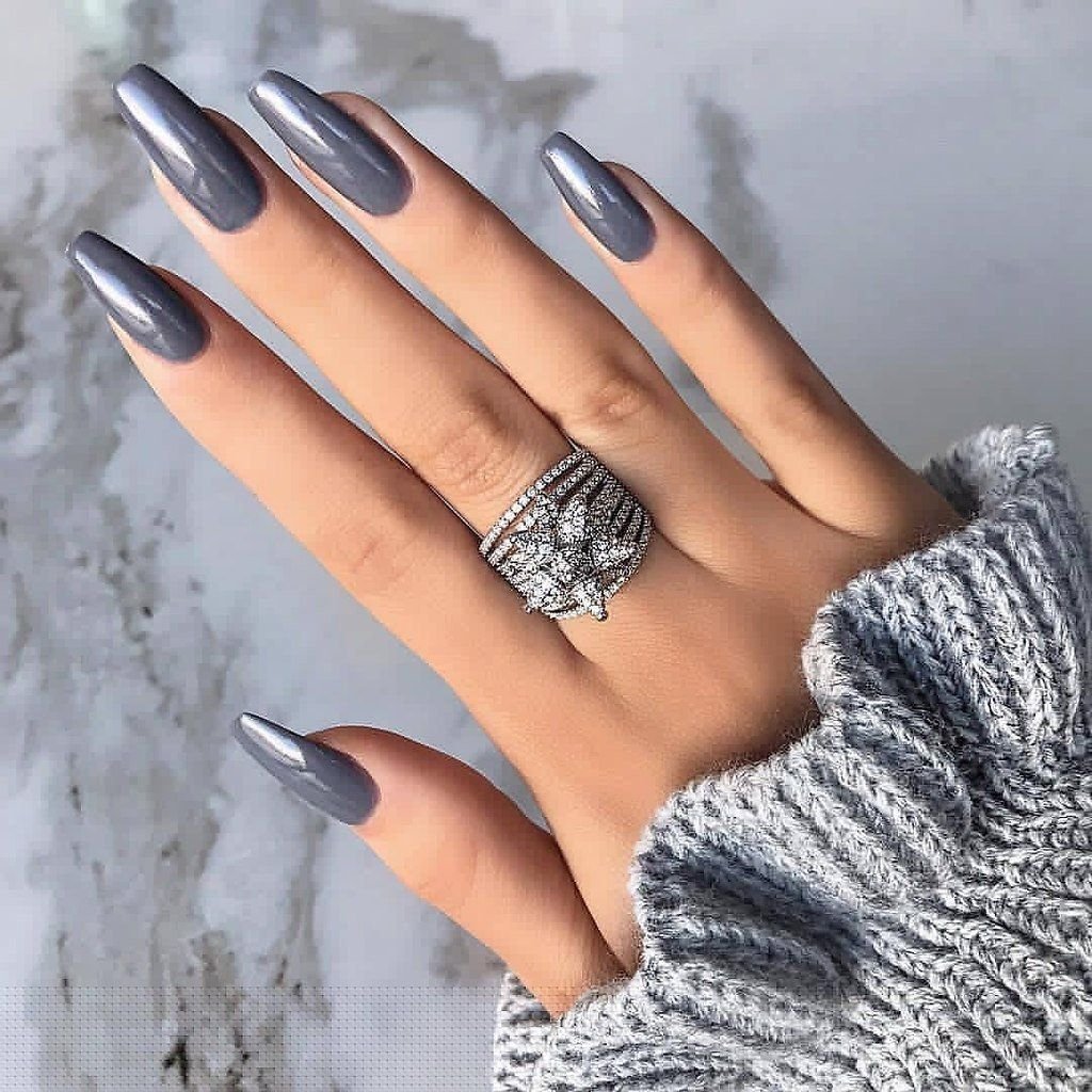 Маникюр 2022 миндаль мрамор