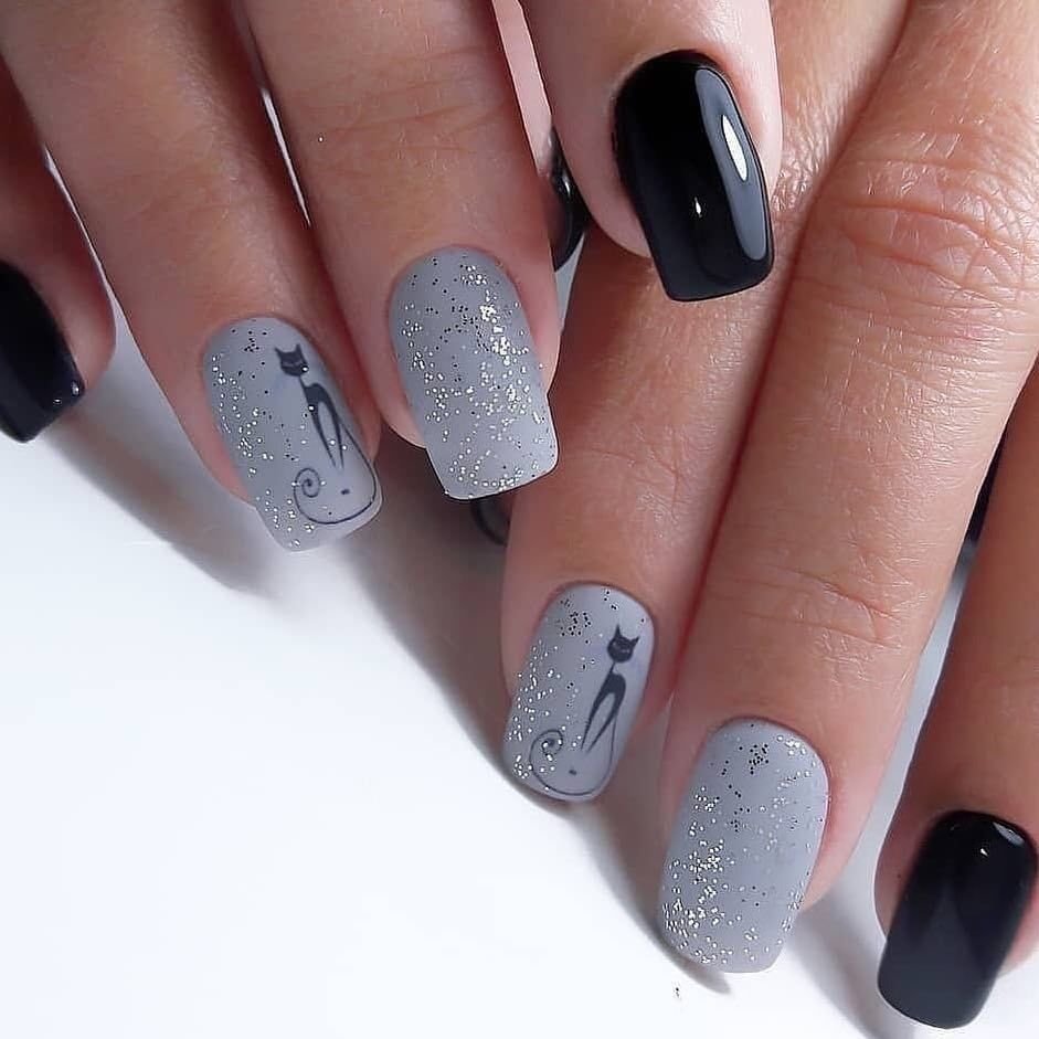 Серые ногти