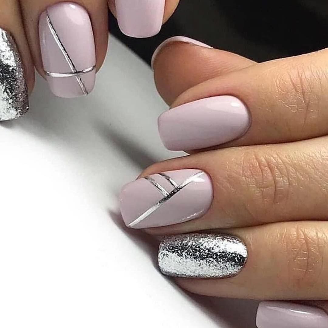 Серые ногти маникюр