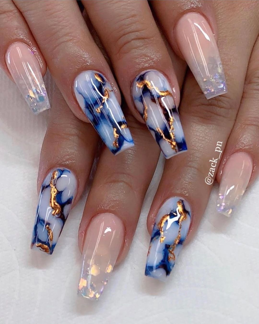 Маникюр аквариум