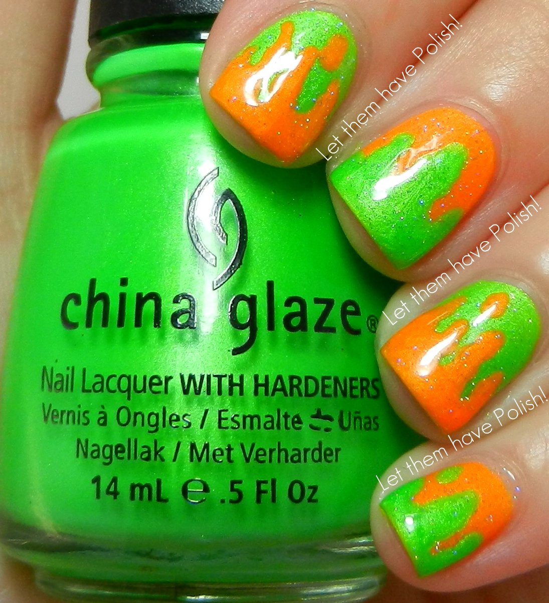 Кислотный маникюр