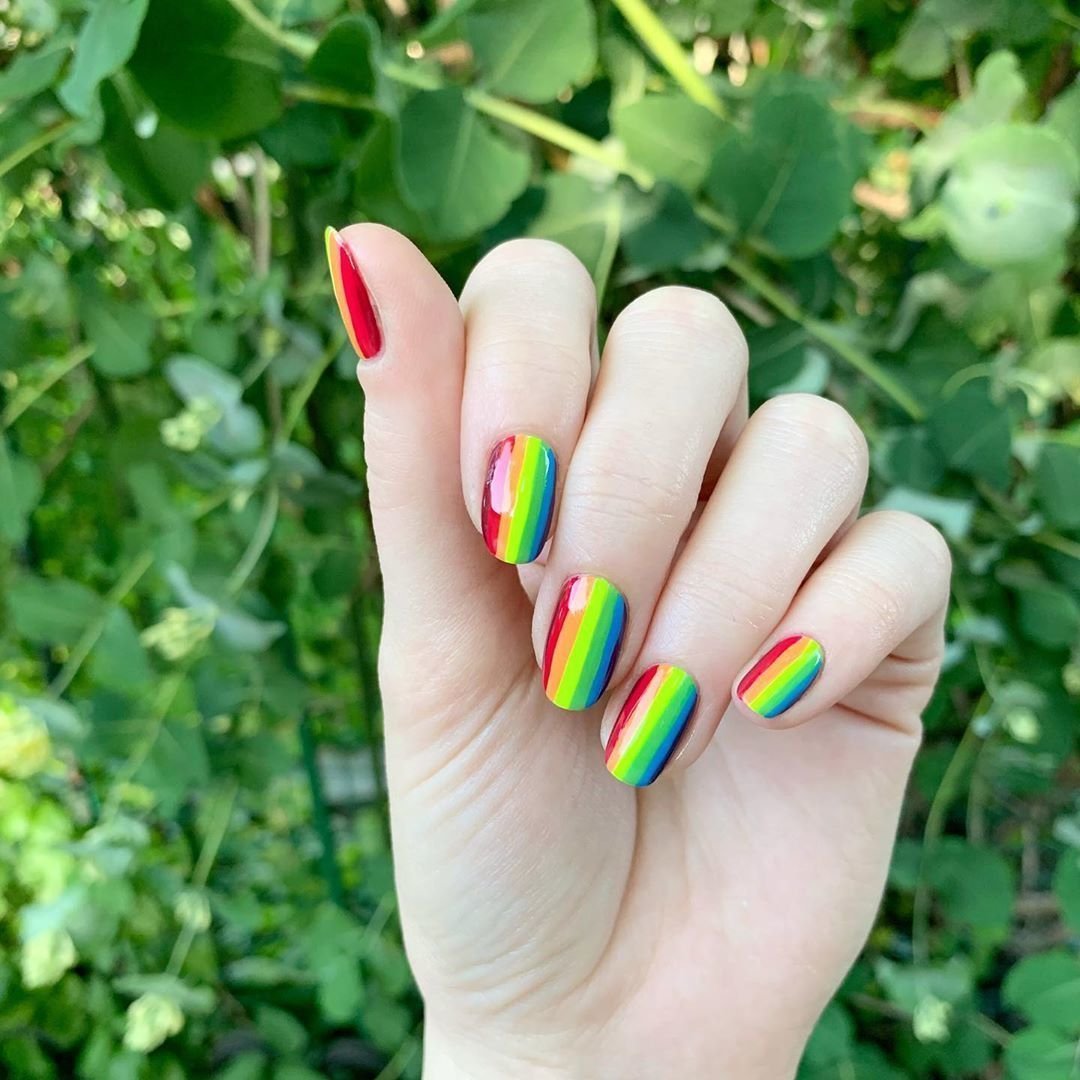 Маник оранж матовый