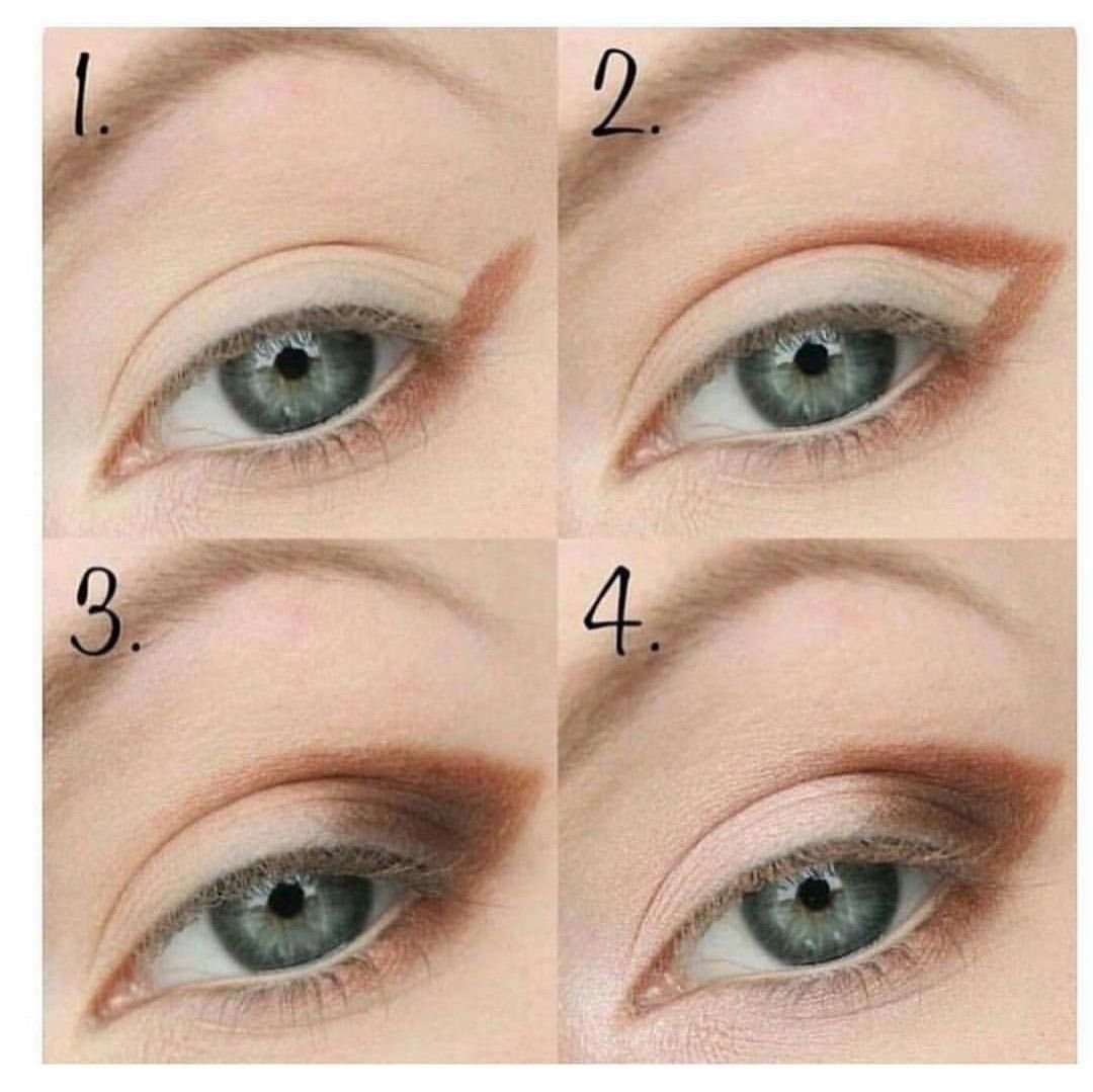 Схема повседневного макияжа глаз