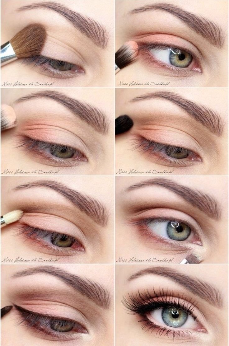 Макияж глаз пошагово для начинающих