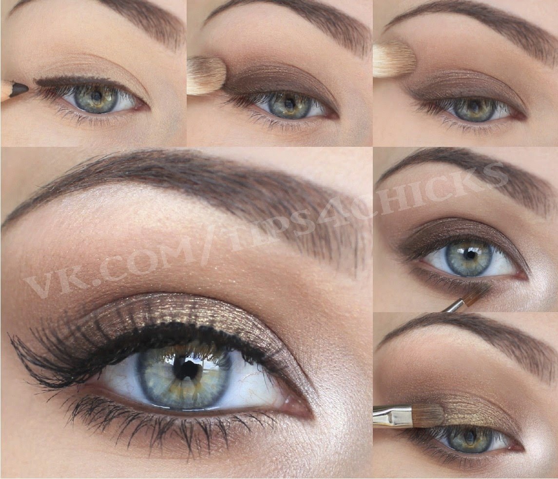 Макияж на каждый день для зеленых глаз