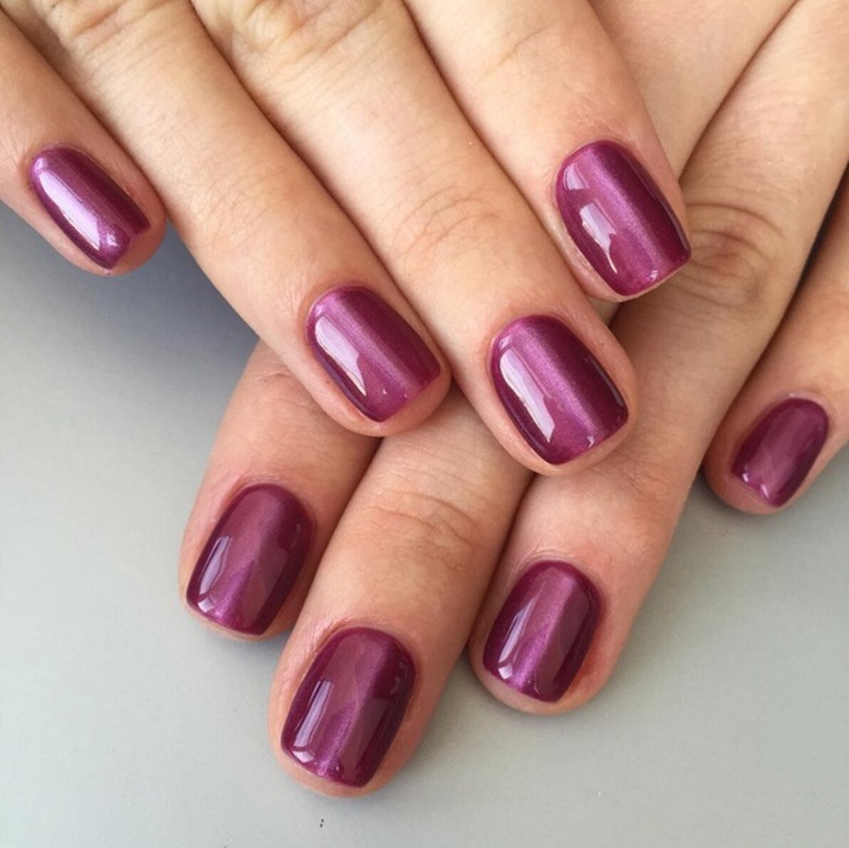 Кошачий глаз маникюр 2022 миндаль