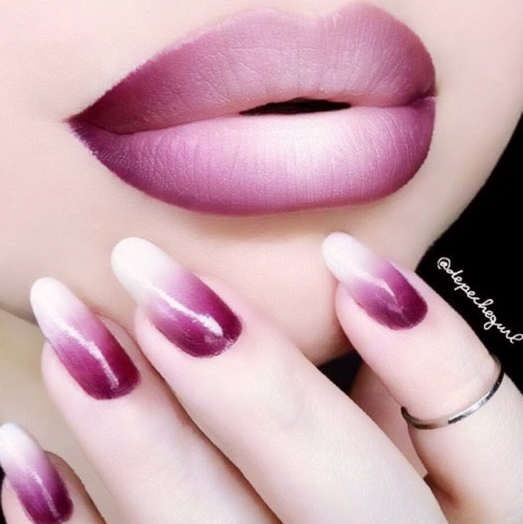 Маникюр кошачий глаз розовый