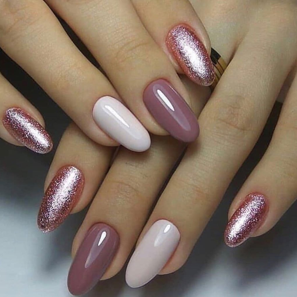 Гелевые ногти овальные