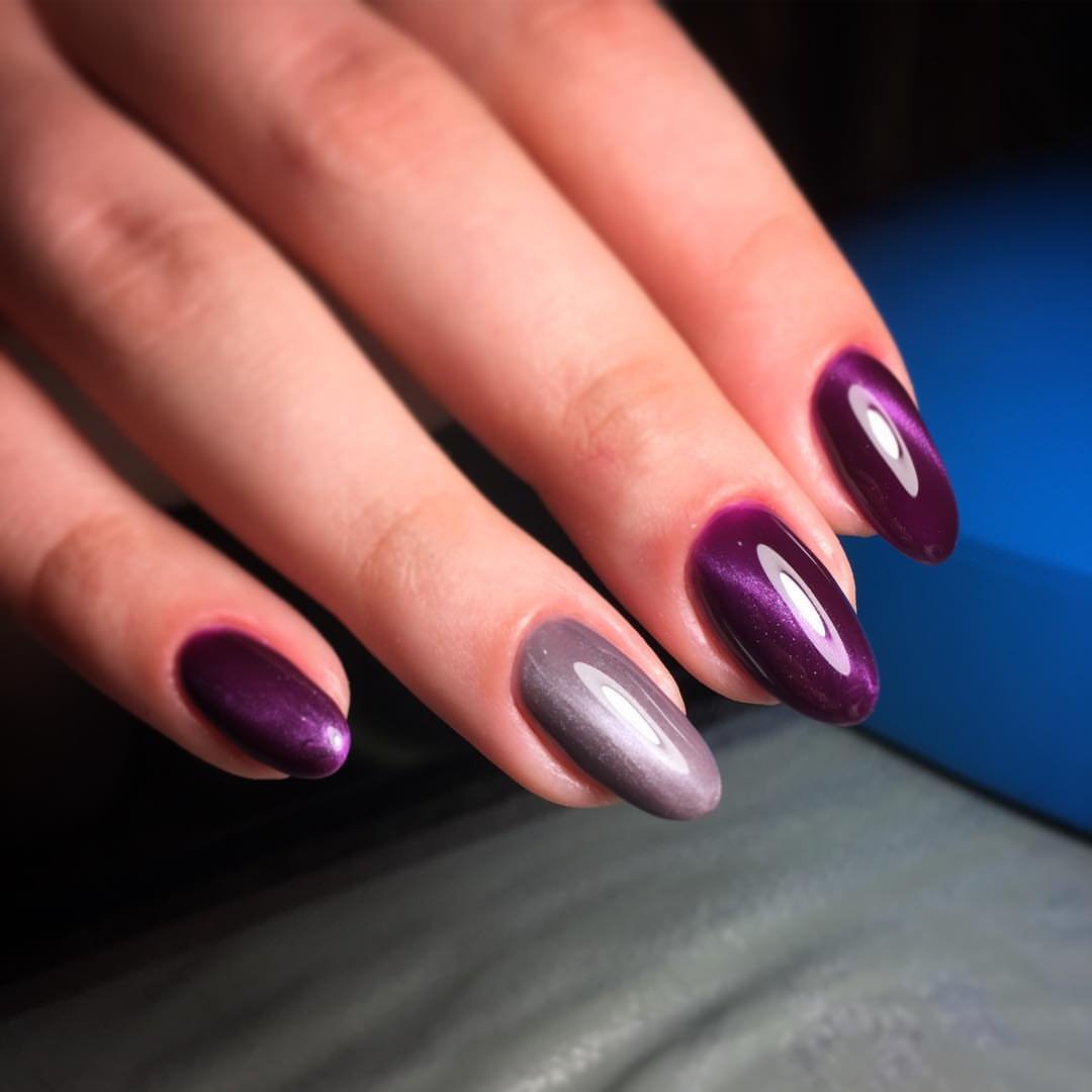 Дизайн ногтей кошачий глаз