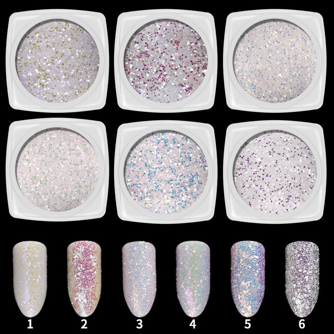 Сахарная пудра для ногтей