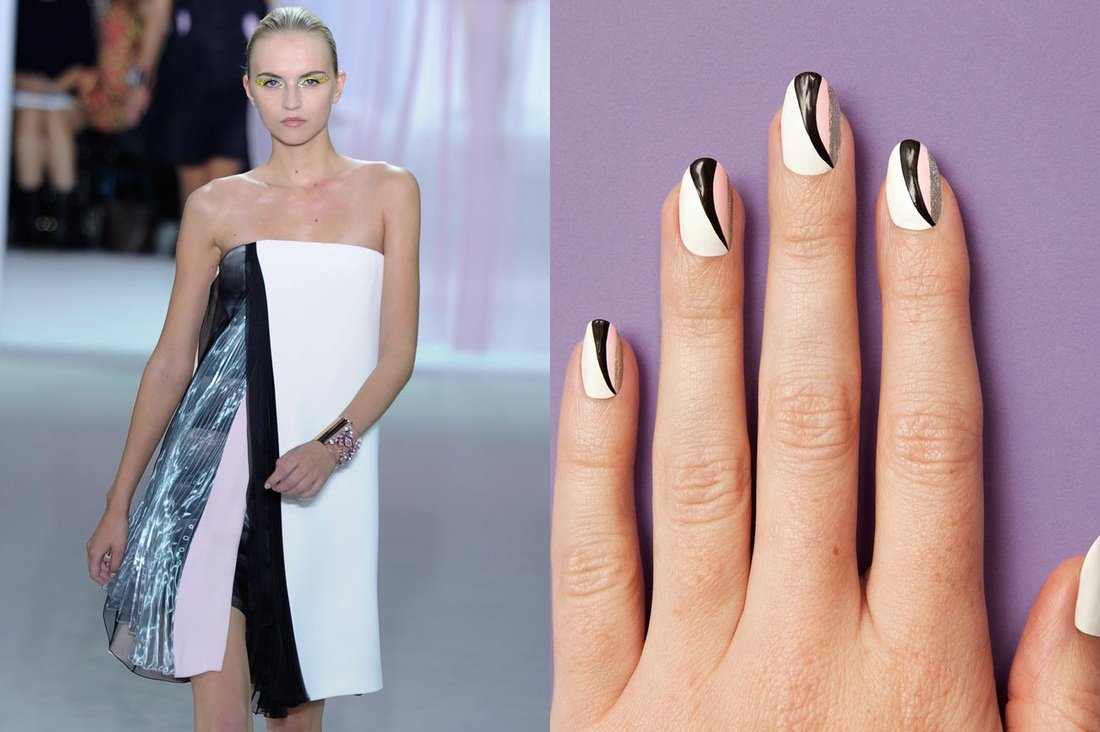 Черный маникюр